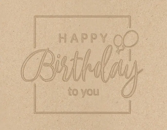 Blind embossing