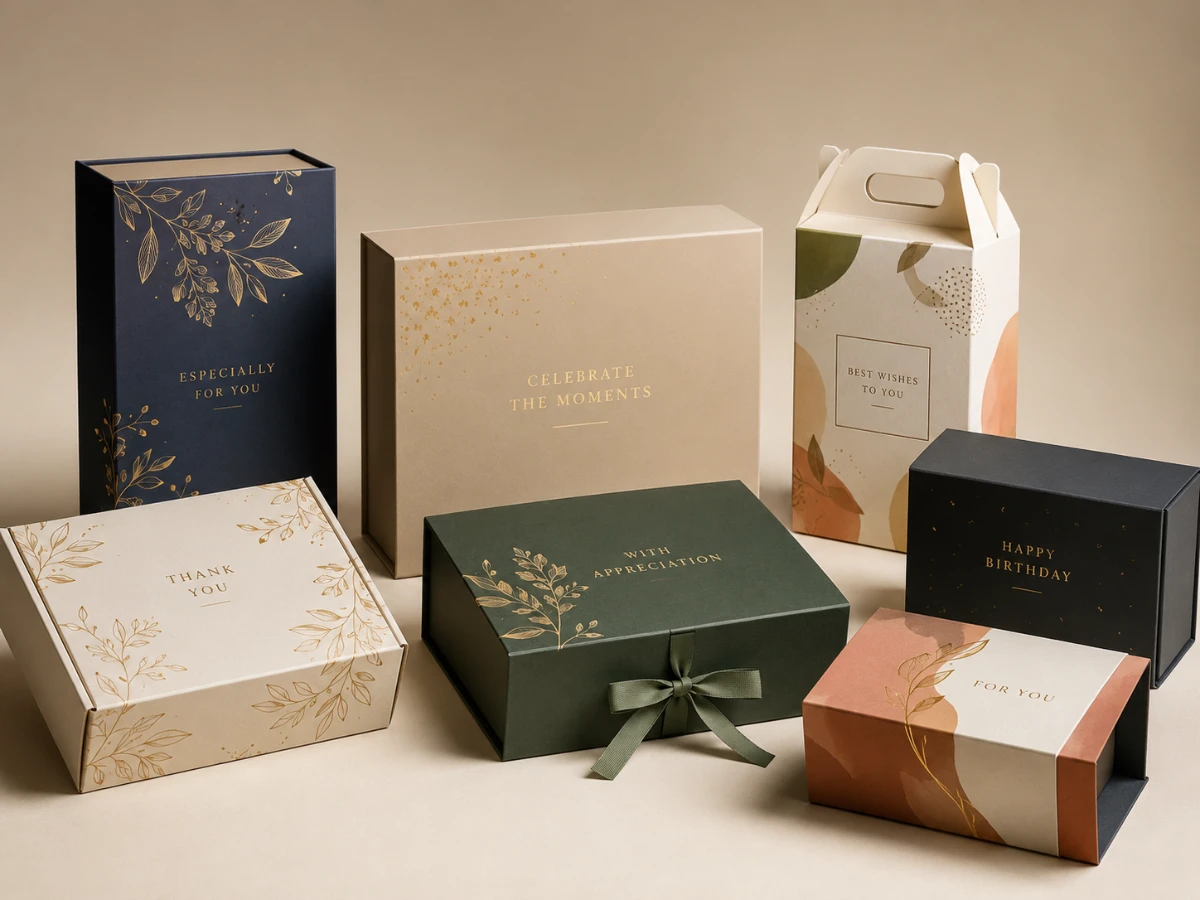 Emballage cadeau neutre pour les cadeaux promotionnels et les cadeaux personnalisés