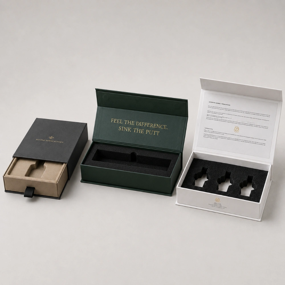 Robuste Rigid Box als individuelle Produktverpackung