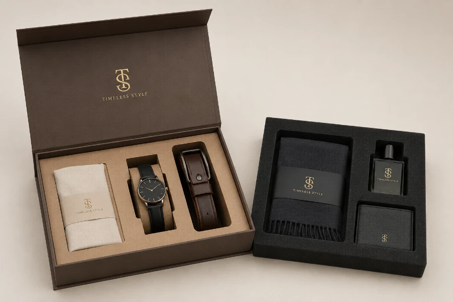 Individuelle Modeverpackung mit Inlay und Seidenpapier